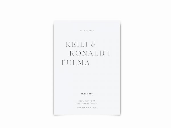 Pulmakutse Keili & Ronald Simplicity 1